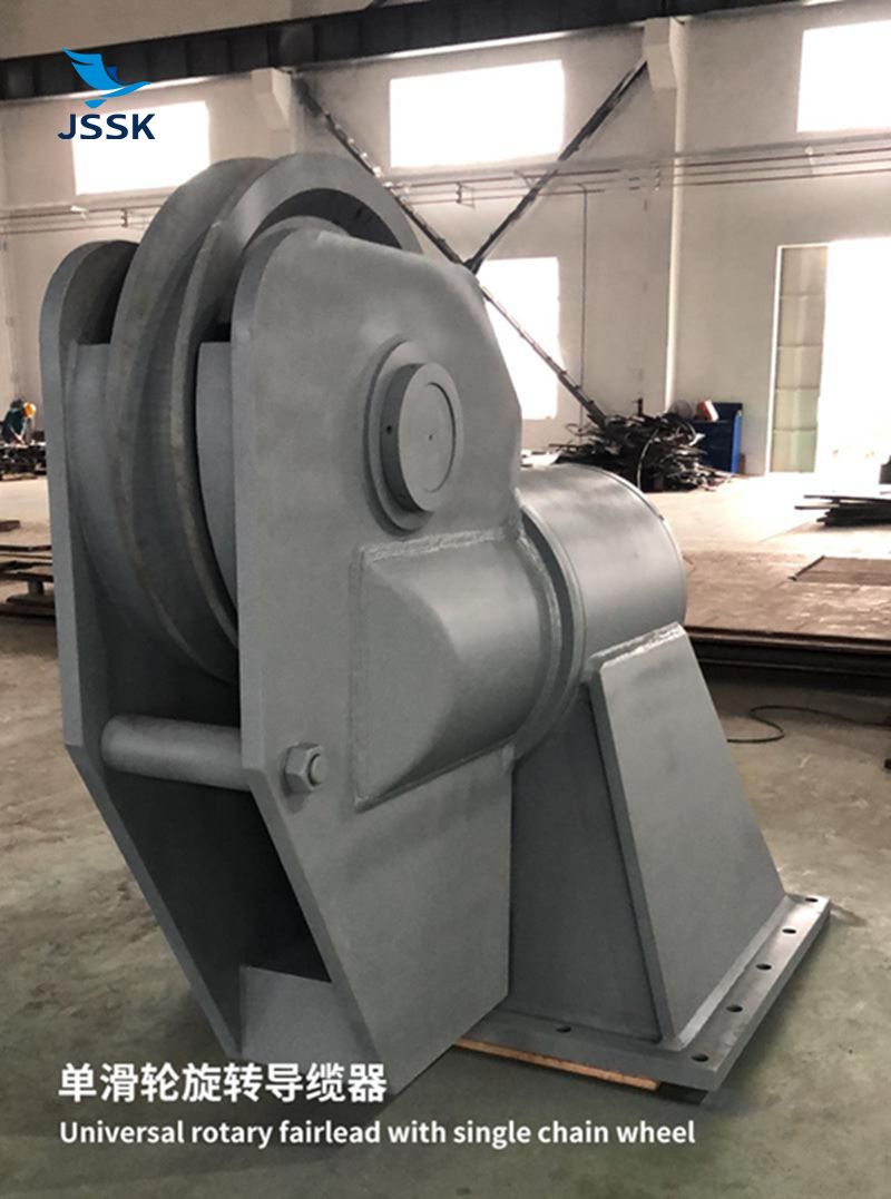 雙滑輪360°旋轉(zhuǎn)導纜器帶四滾柱