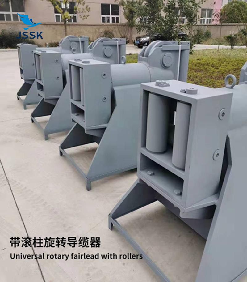 雙滑輪360°旋轉(zhuǎn)導纜器帶四滾柱