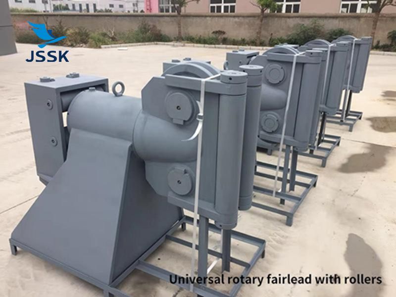 雙滑輪360°旋轉(zhuǎn)導纜器帶四滾柱